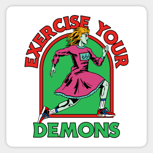 Exercise Your Demons Funny Humor Magnet